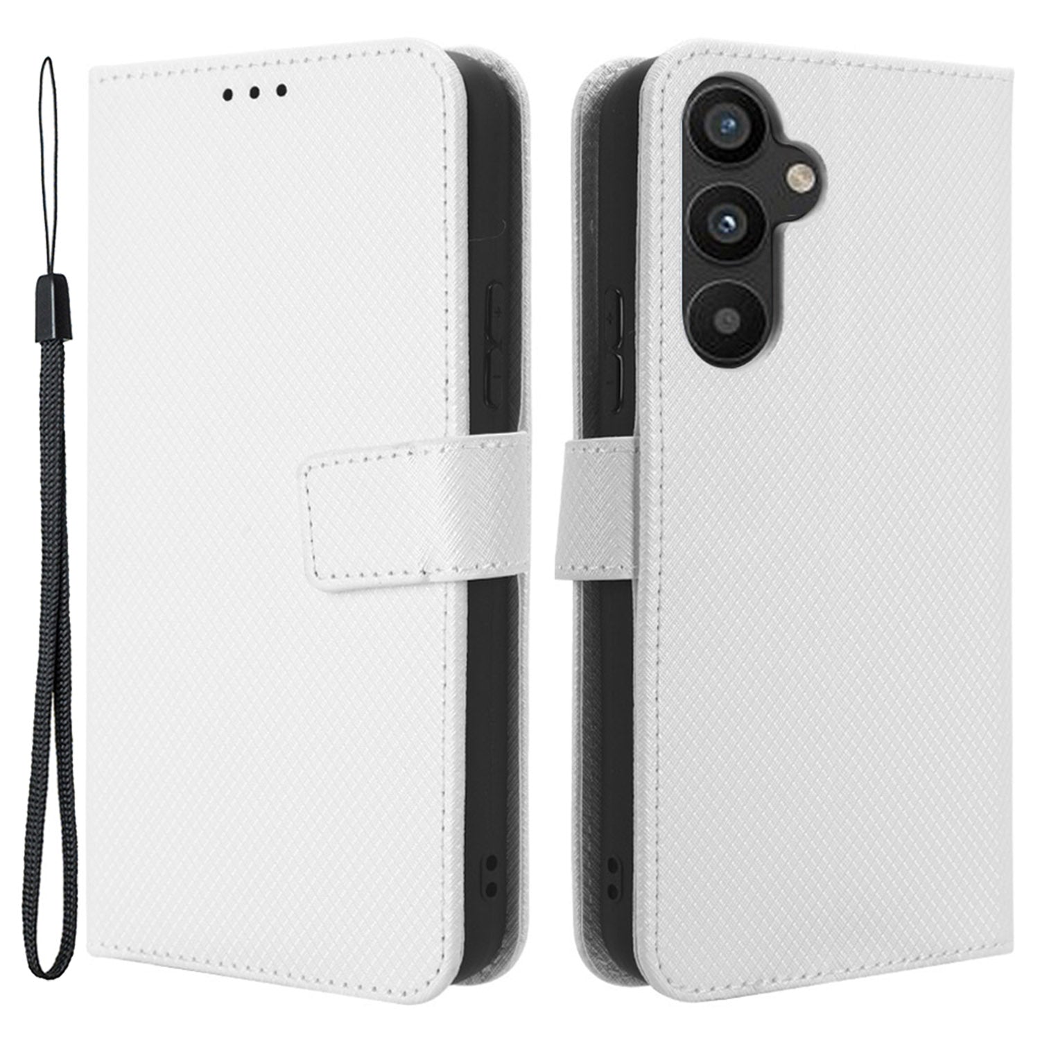 Anti-fall Phone Cover For Samsung Galaxy A34 5G Anti-shock Magnetic Clasp Diamond Texture PU Leather Anti-scratch Foldable Stand Wallet Phone Case Anti-fall Phone Cover For Samsung Galaxy A34 5G Anti-shock Magnetic Clasp Diamond Texture PU Leather Anti-scratch Foldable Stand Wallet Phone Case